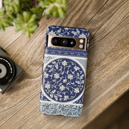 Blue Flower Pattern by Owen Jones Phone Cases