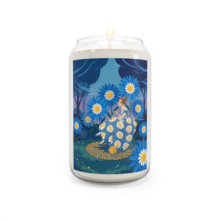 🌼🧶 The Lady Of The Midnight Daisies Scented Soy Candle – Art Deco Floral Reverie