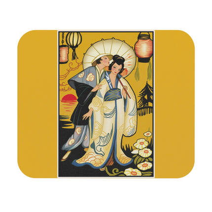 Golden Embrace Mouse Pad, Rectangle