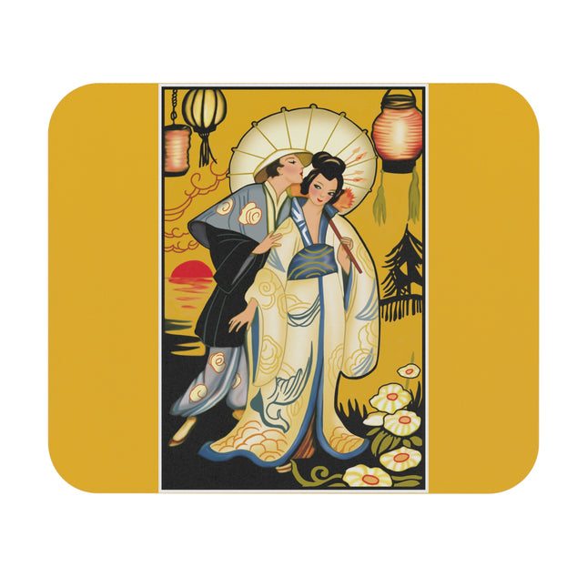 Golden Embrace Mouse Pad, Rectangle