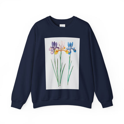 Blue Iris by Anselmus Boëtius de Boodt Heavy Blend™ Crewneck Sweatshirt