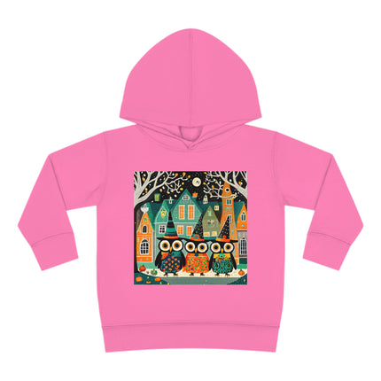 Night of the Trick-or-Treating Owlets Toddler Pullover Fleece Hoodie