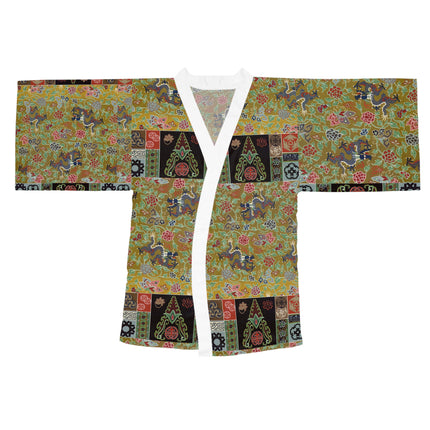 Chinois et Japonais 2 by Auguste Racinet Long Sleeve Kimono Robe (AOP)