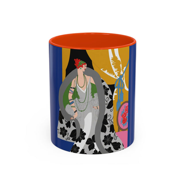 Emerald Elegance Colorful Mug (11oz, 15oz) – Art Deco Glamour, Vintage Sophistication & Timeless Style