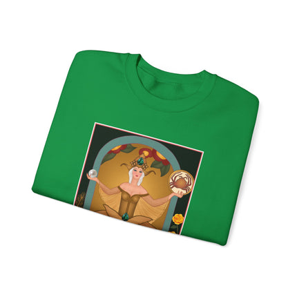 June & Pearl, Alexandrite (from the Gem Series) by Sofia Chiostri Heavy Blend™ Crewneck Sweatshirt
