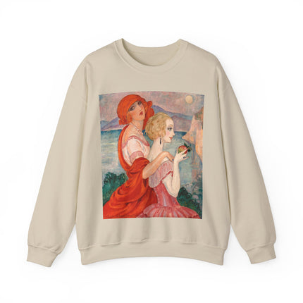 Sur la Route d'Anacapri by Gerda Wegener Heavy Blend™ Crewneck Sweatshirt