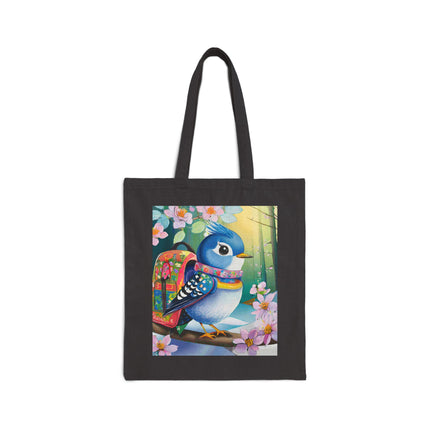 Baby Bluebird Cotton Canvas Tote Bag