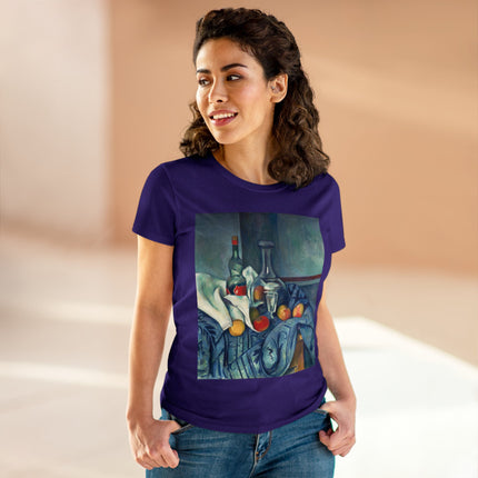 The Peppermint Bottle by Paul Cézanne Women's Midweight Cotton Tee