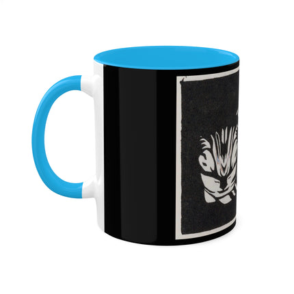 December (Cat Lying) by Anna Julia de Graag Colorful Mugs, 11oz