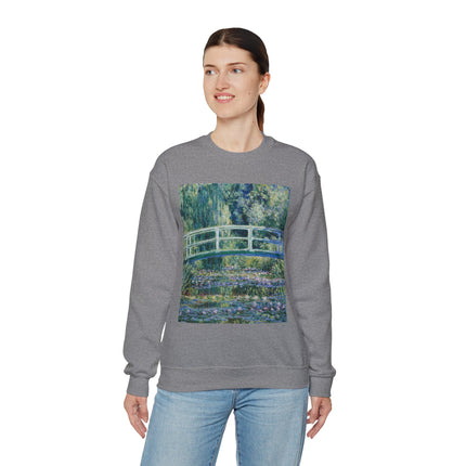 Water Lilies and Japanese Bridge by Claude Monet Heavy Blend™ Crewneck Sweatshirt