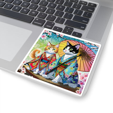 Kimono Kitties Kiss-Cut Stickers (4 Sizes)