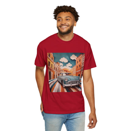 1960 Alfa Romeo Giulietta Unisex Garment-Dyed T-shirt