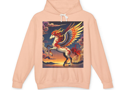 Flame-Winged Horse at Sunset Hoodie