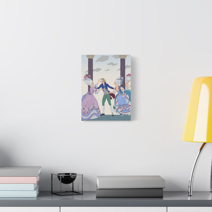 🎭🌸 Blindman’s Bluff Placemat – Rococo Courtship Whimsy