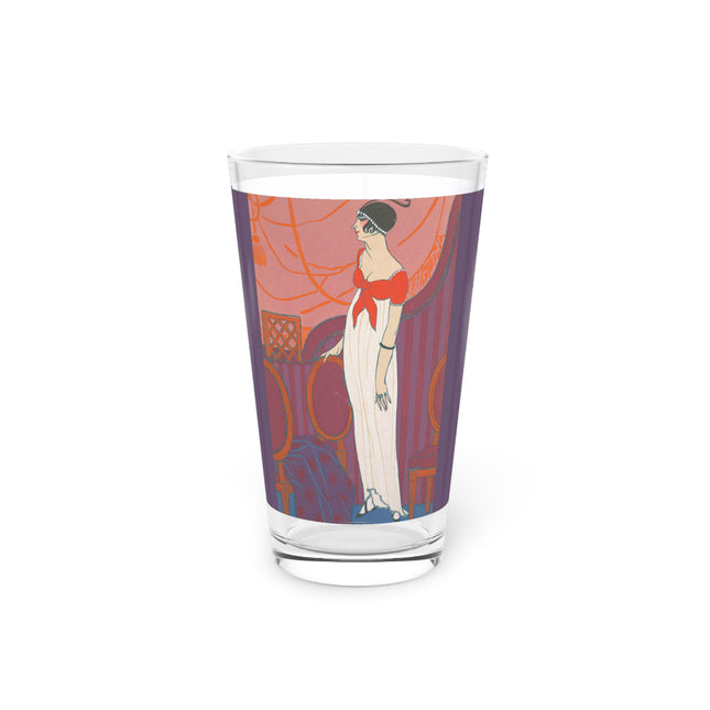 L’Entracte by Georges Lepape Glass, 16oz