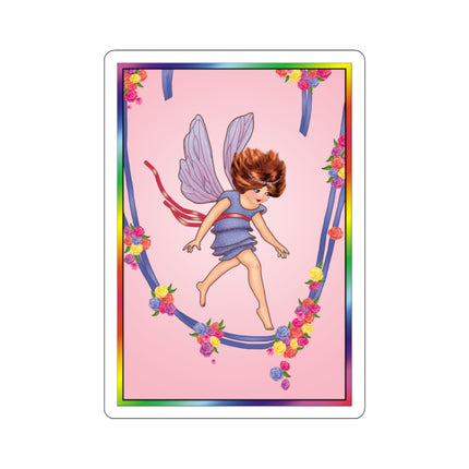 A Playful Fairy Jumps Rope Kiss-Cut Stickers (4 Sizes)