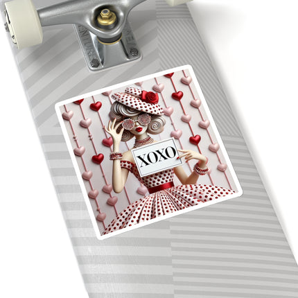 Fashionably Yours, XOXO Kiss-Cut Stickers (4 Sizes)