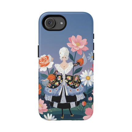 🌸🎀 The Grand Floral Promenade Phone Case – Art Deco Fashion Fantasy