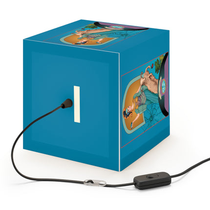 March & Aquamarine Zodiac Light Cube Lamp