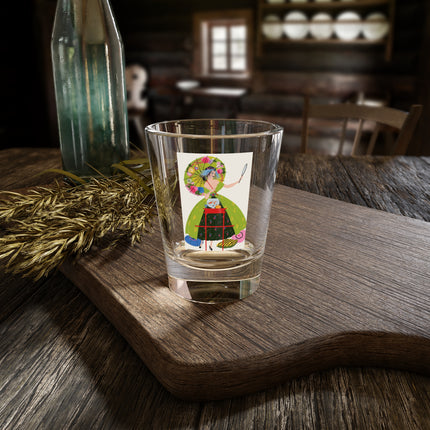 Lady with the Golden Fish Shot Glass – Whimsical Fashion & Playful Fantasy
