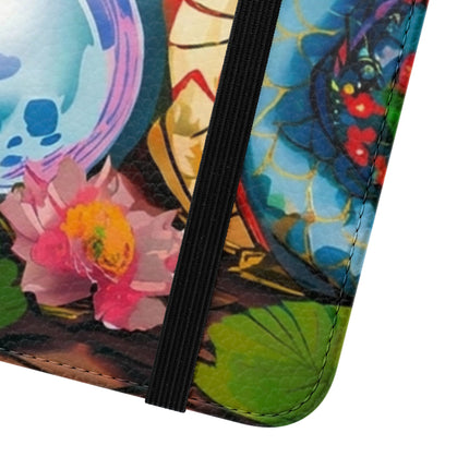 🐉💎 Wisdom's Guardian Flip Case – Dragon's Embrace & Eternal Wisdom