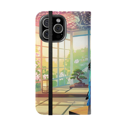 🎧🦜 Parrot DJ Flip Case – Neon Beats & Cyber Groove