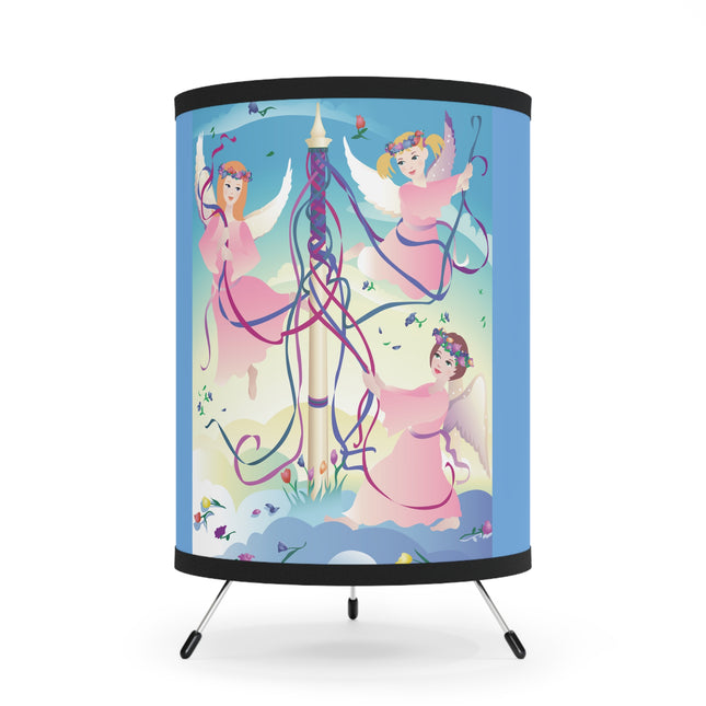 Angelic Revelry Tripod Lamp