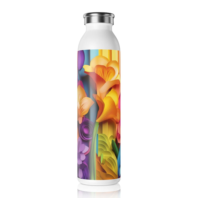 The Graceful Freesia Slim Water Bottle
