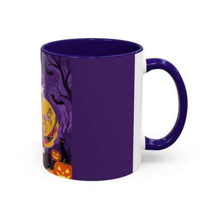 🎭🌹 The Harlequin Rose Masquerade Colorful Mug – Theatrical Halloween Romance
