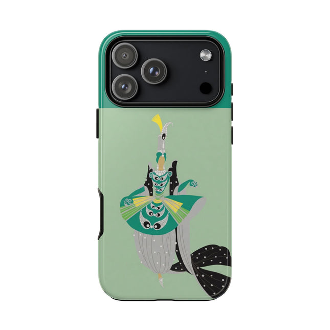 Peacock Dancer Phone Case – Opulent Glamour & Theatrical Elegance