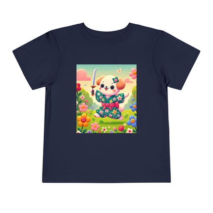 Blossom Pup’s Joyful Journey Toddler Short Sleeve Tee