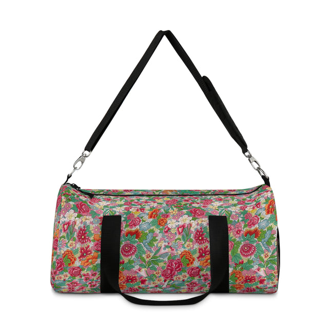Colorful Flower Pattern by Owen Jones Duffle Bag