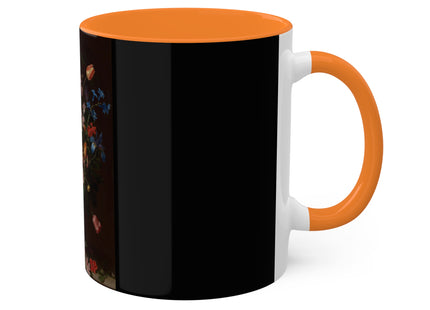 A Bouquet of Flowers by Clara Peeters Colorful Mugs, 11oz