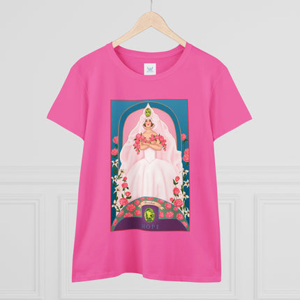 August & Peridot (from the Gem Series) by Sofia Chiostri Women's Midweight Cotton Tee