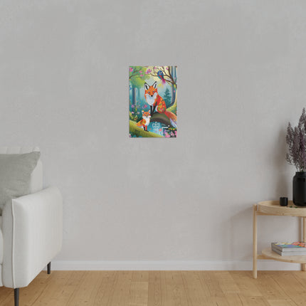 Mischievous Fox Matte Canvas, Stretched, 0.75"