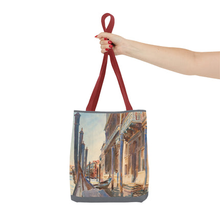 Gondola Moorings on the Grand Canal by John Singer Sargent Tote Bag (AOP)