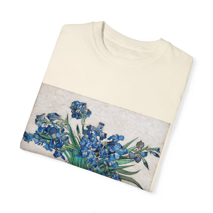 Irises by Vincent Van Gogh Unisex Garment-Dyed T-shirt