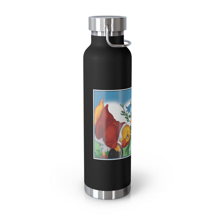 Fairy and Dapper Chick Copper Vacuum Insulated Bottle, 22 oz