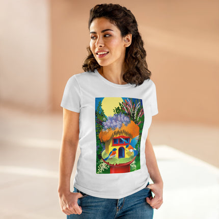 Birdhouse Haven Women's Midweight Cotton Tee