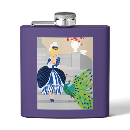 Peacock Courtesan Flask – Whimsical Elegance & Royal Splendor