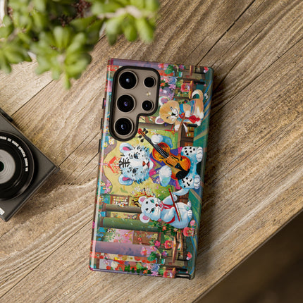 Melodies of the Snow Lion Cub Phone Cases
