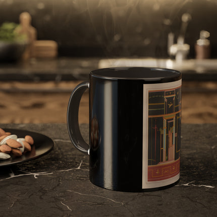 Pompeii Walls Pl.04 by Victor Steeger Colorful Mugs, 11oz