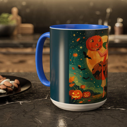🦇🎃 The Witch Of Batwing Pumpkin Hollow Colorful Mug – Moonlit Halloween Charm