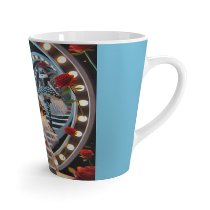 Halloween Witch Through the Mirror Latte Mug