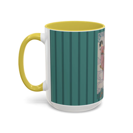 La balançoire by Georges Lepape Colorful Mugs (11oz, 15oz)