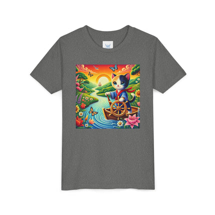 Sailor Kitten’s River Adventure Youth Short Sleeve Tee