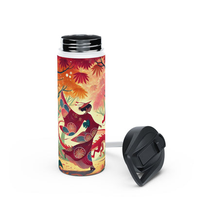 The Dragon Fairy’s Dance Stainless Steel Water Bottle, Standard Lid