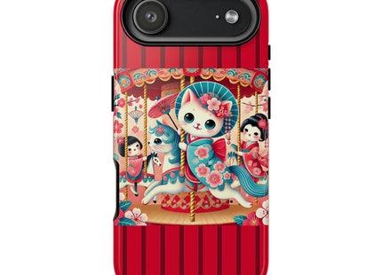 Geisha Kitten's Enchanted Carousel Phone Cases