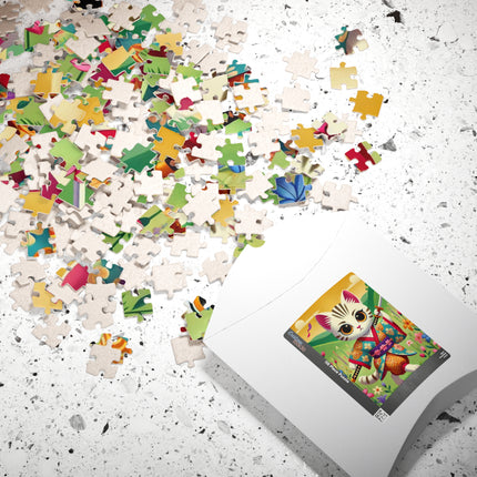Samurai Kitten Spiral Puzzle (110, 252, 520-piece)