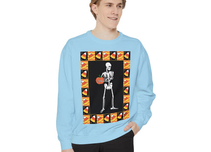 Candy Corn Skeleton Unisex Garment-Dyed Sweatshirt